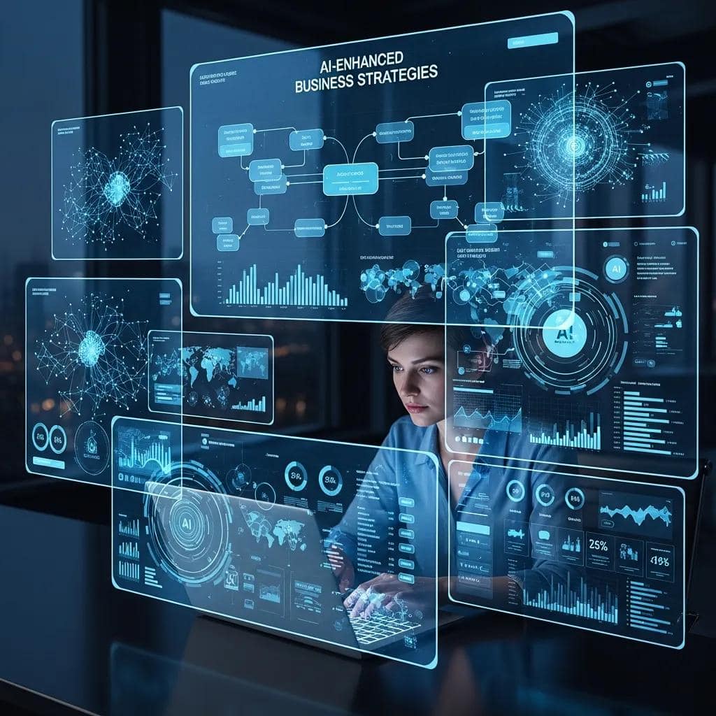 Data analyst using AI-generated insights to align marketing and sales