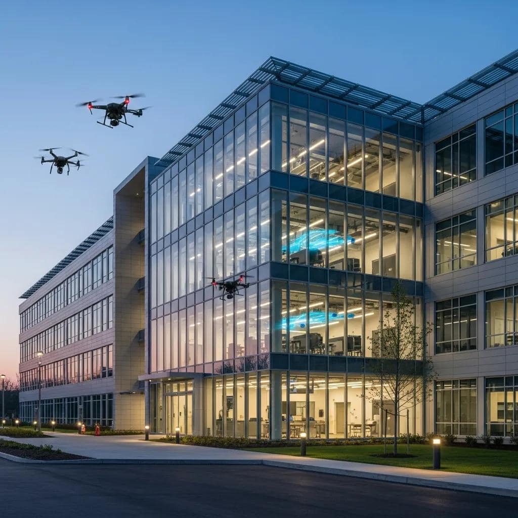 Smart building technology showcasing AI applications in building management